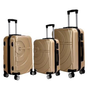 20 24 28 Inch ABS Hard Shell Luggage Suitcase Spinner Wheels Practical Trolley Case Family Travel Zipper Opening