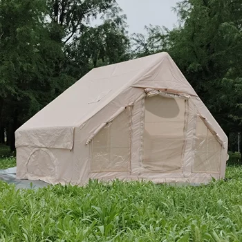 Popular Inflatable Outdoor Tent House Thickened Large Luxury Inflatable Camping Tent With Sun and Rain Protection House Tent