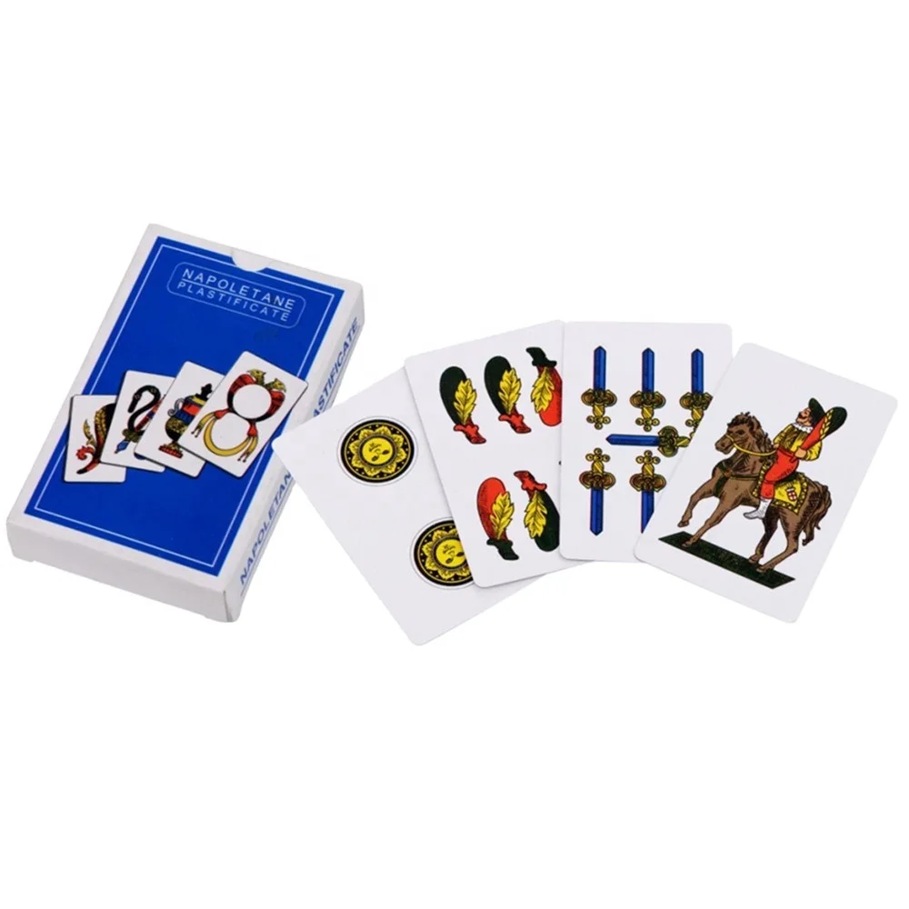 Персонализированные Итальянские Бумажные Игральные Карты Napoletane  Stificate - Buy Italian Playing Cards,Custom Playing Cards,Napoletane  Plastificate Product on Alibaba.com