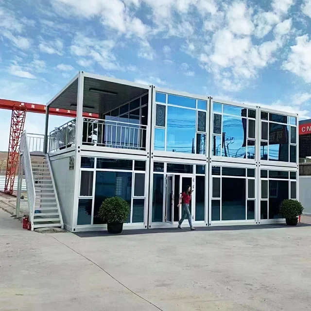 Zgrade na gradilištima, modularni čelični okvir za smještaj, brza instalacija i mogućnost skladbe za privremeni hotel