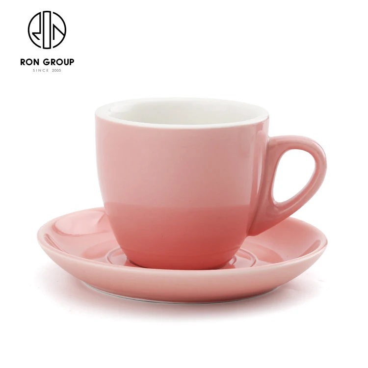 ceramic coffee cups Coffee cup set Simple 220ml Mug Cappuccino flower cups  Latte Saudi Arabia cheap hot sales