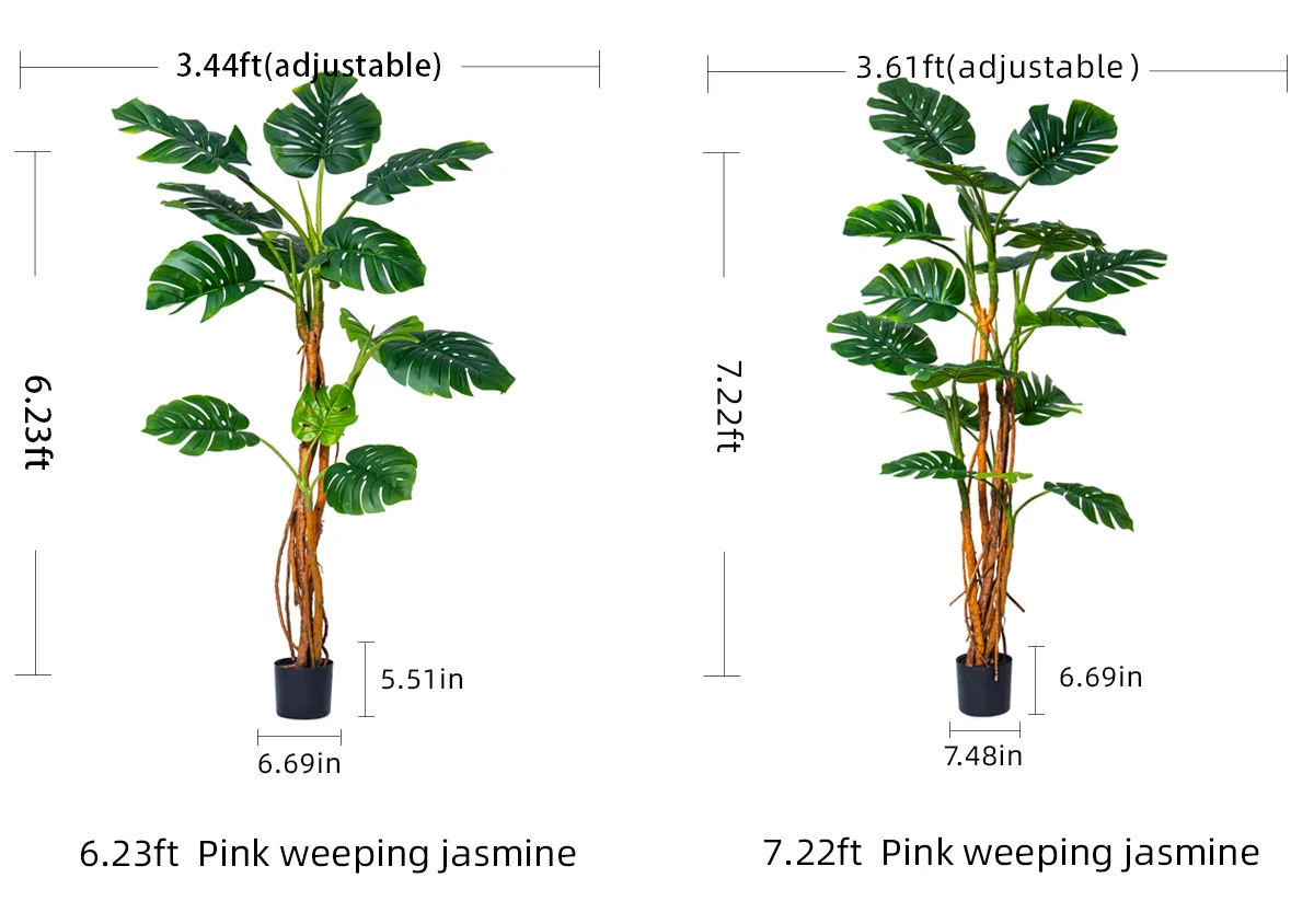 Artificial Plants Greenery Realistic Plastic Tree Potted Simulation Greenery Real Touch Leaves Indoor Home Outdoor Decoration manufacture