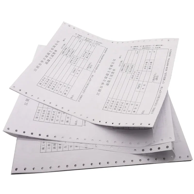 Factory Direct Supply Printing Custom Continuous computer paper ncr carbonless paper Form