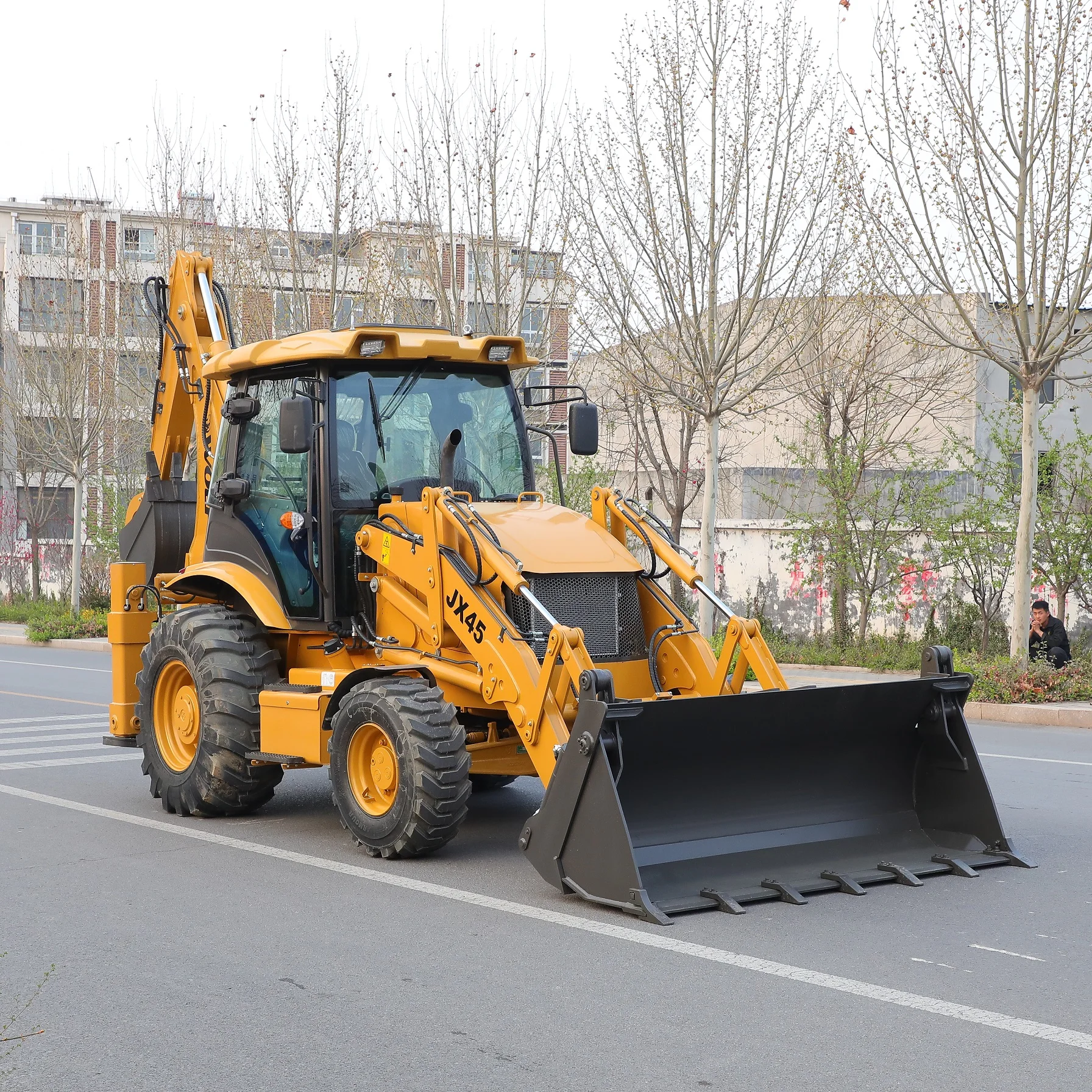 WOLF JX45 Compacted Loader Backhoe With cummins Engine