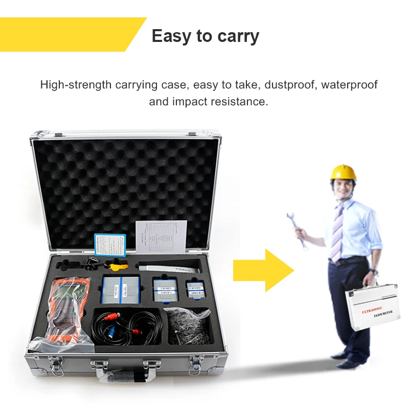 Pipeline Monitoring and Leak Detection Hand Held Portable Ultrasonic Flow Meter
