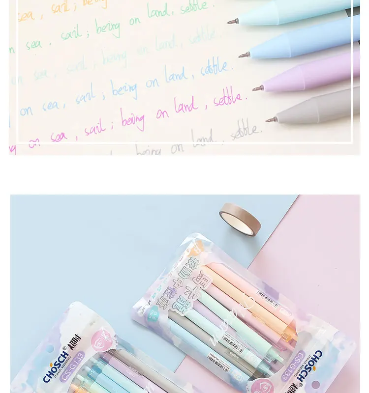 Deli Pen 50pcs Luxury Macaroon Pens for School Office Supplies Office –  AOOKMIYA