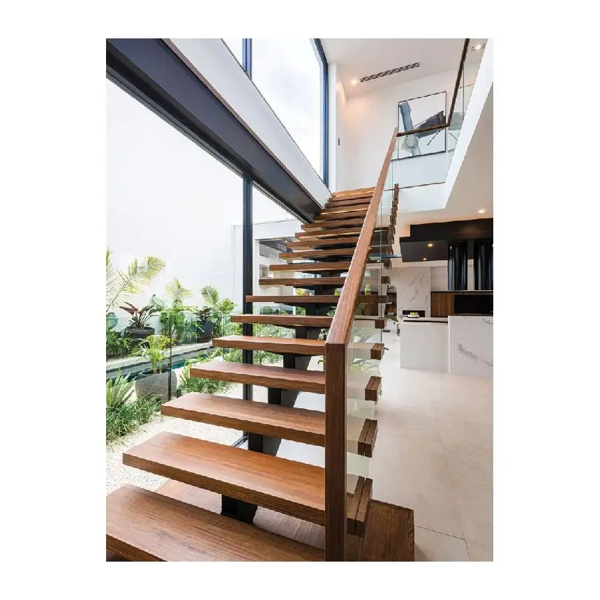 Solid Ash Wood Stair Treads Indoor and Outdoor Wood Stair Steps
