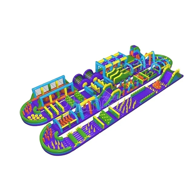 На открытом воздухе по индивидуальному заказу зверь надувная полоса препятствий 5k безумные препятствия спортивные взрослые игры