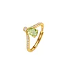 JH0443Yellow Gold-4Olivine