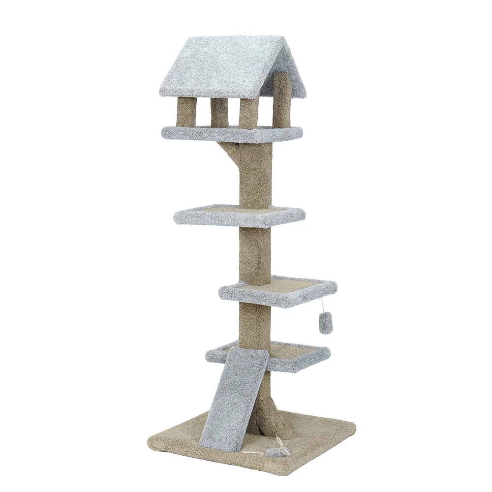 white flower cat tree