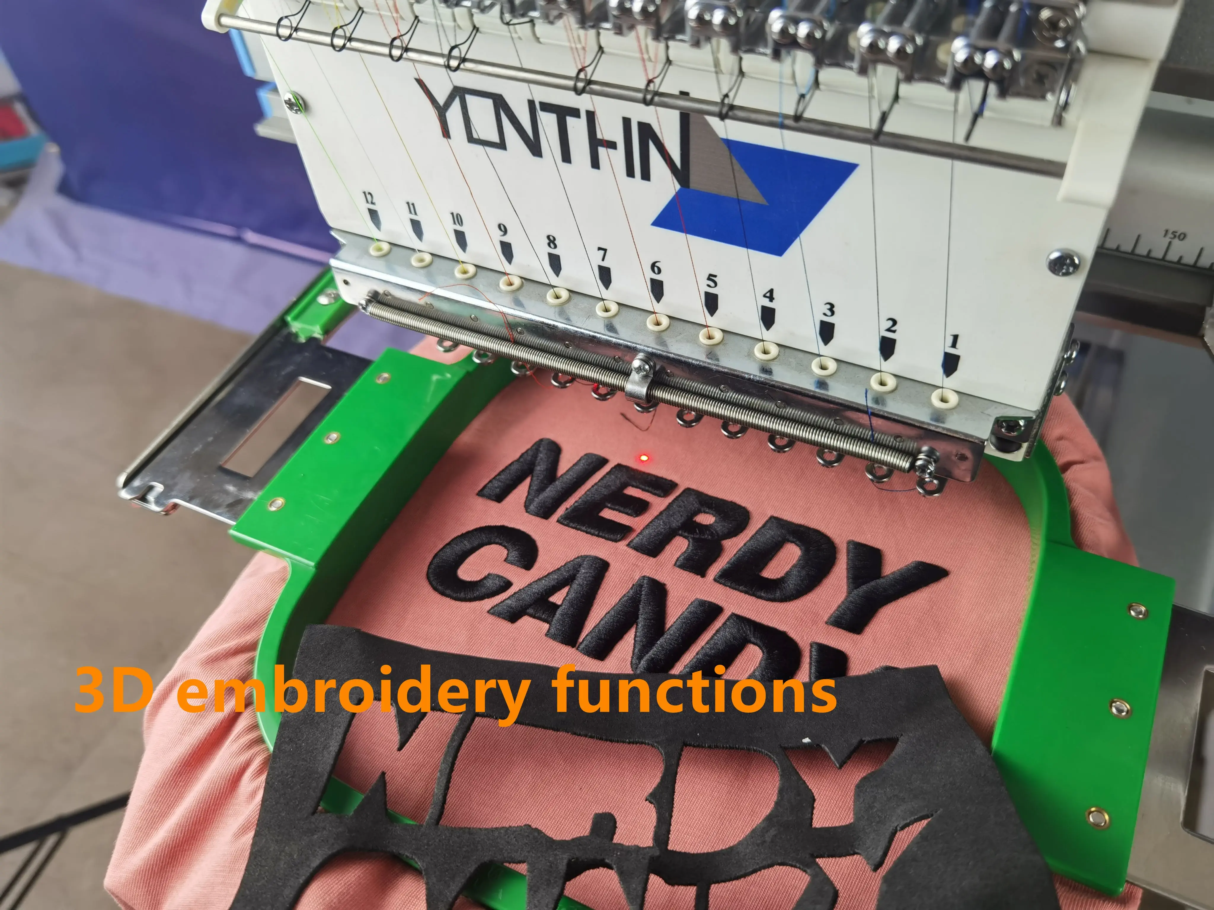 Recommend Yonthin Commercial Automatic Small Computerized Hat Embroidery Machine for 1 Head Home Sale