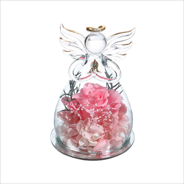 eternal flower rose angel glass cover valentines day birthday