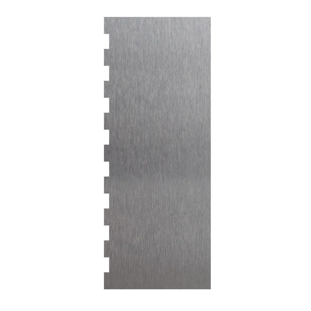 AK бесплатный образец Пользовательский логотип украшения расческа Кондитерские инструменты для выпечки кухонная утварь скребок торта из нержавеющей стали