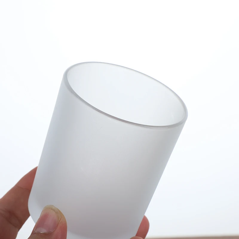 In Stock Wholesale Promotion 8oz 14oz 16oz Matte Black Glass Round