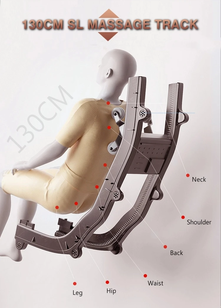 SL Track 4D Heat Control Lift up Massage Chair