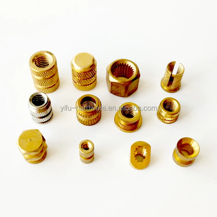 Direct Factory Price M3 M4 M5 M6 M8 M2 Aluminium Revert Nyloc Plastic Copper Brass Hex Round Thread Knurl Screw Insert Nut