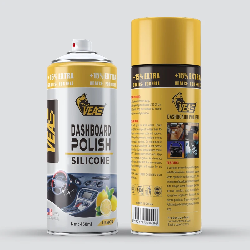 450ml Car Care Custom Logo Protective Coating Leather Polish Cockpit Shine Detailer Dashboard Wax Dashboard Polish for Car