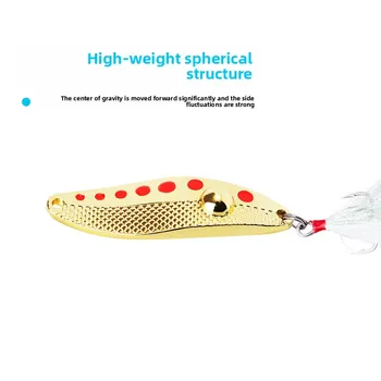Wholesale Zinc Alloy Artificial Hard Bait Water Shaped Diamond Luya Sequin Bait Horse Mouth Sequin Sackerel Perch White Strip – Hard Lure – view 3