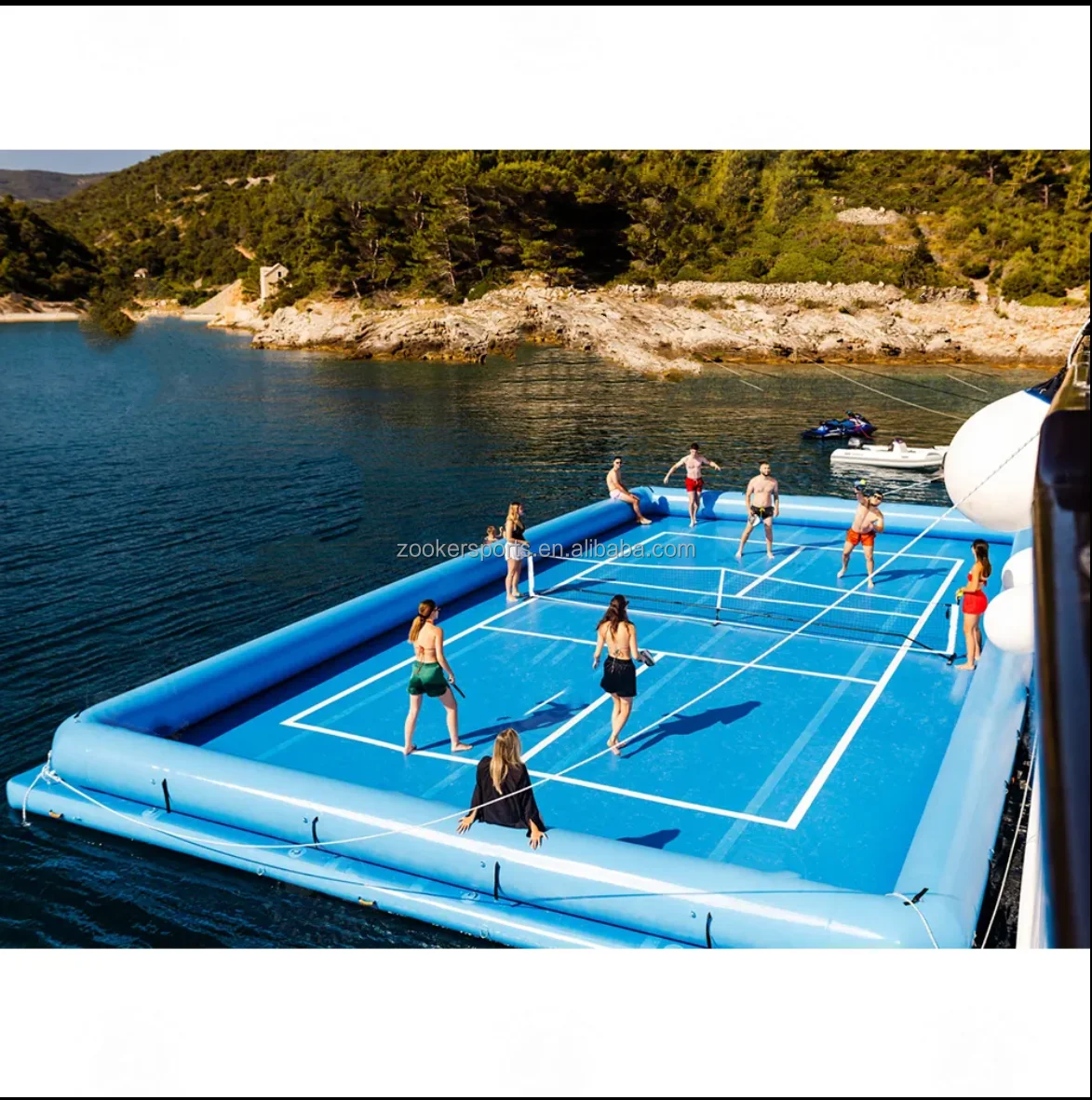 Drop Stitch Water Sport Arena Platform Court Inflatable Floating ...