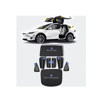 Roof Glass Sunshades for Tesla Model X Accessories Durable PVC & Nylon Material