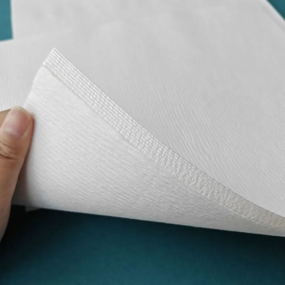Vegetable Oil Filter Crape Paper Roll Wood Pulp Oil Winkle Filter Paper