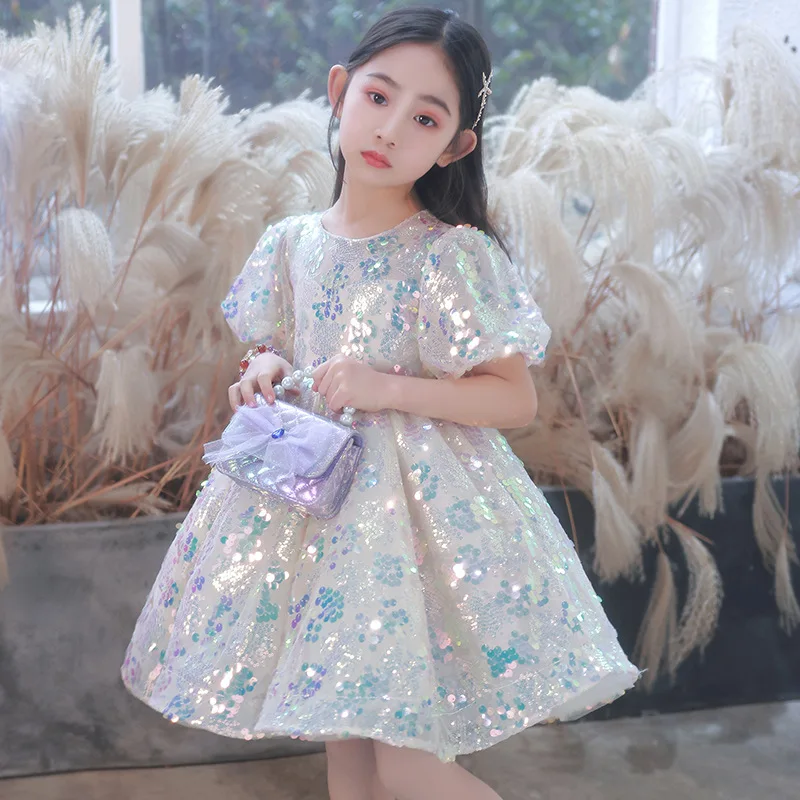 AS452 Kids Dream Girl's Sleeve Party Dress