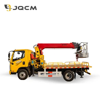 JQCM China Crane Factory 6.3 Ton Hydraulic Telescoping Boom Crane Truck Mounted Crane Manipulator With Remote Control