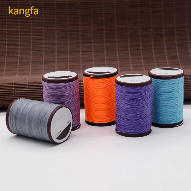 product 110 meters 100 polyester diy handmade sewing weaving thread 065mm round waxed thread for jewelry making findings-3