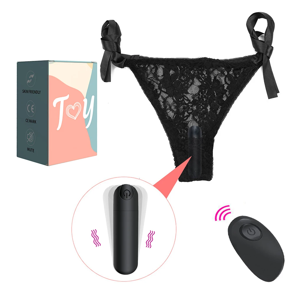 Remote Control 10 Speeds Lace Panty Mini Vibrator Sex Toys For