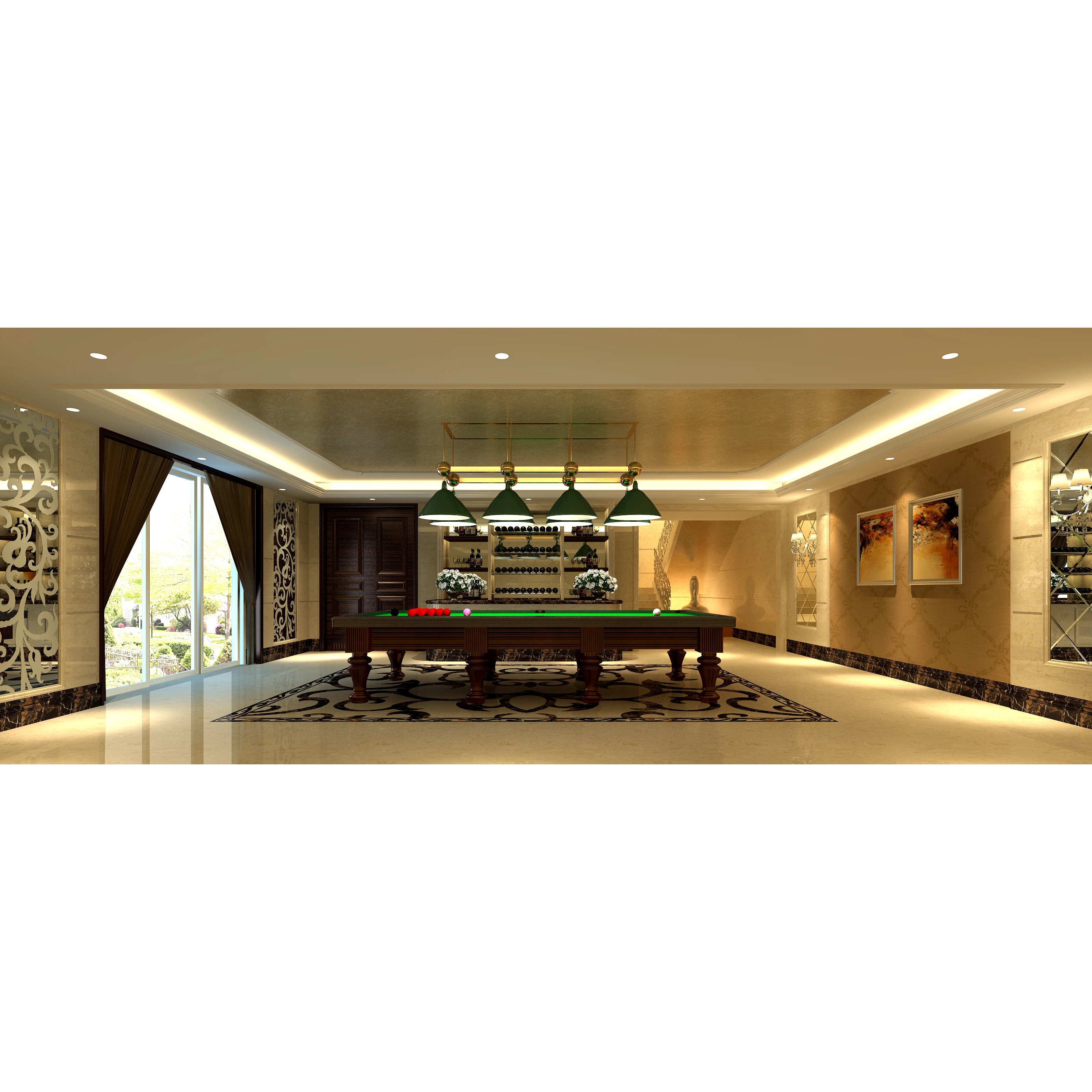 
Индивидуальный проект, классический дизайн интерьера дома 3D 