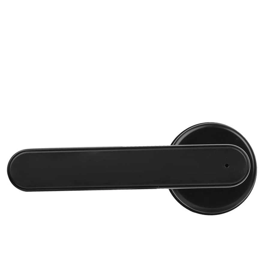 One Touch to Unlock Black Color Fingerprint Password Recognition Quickly Handle Smart Electr Digital Code Apartment Door Lock