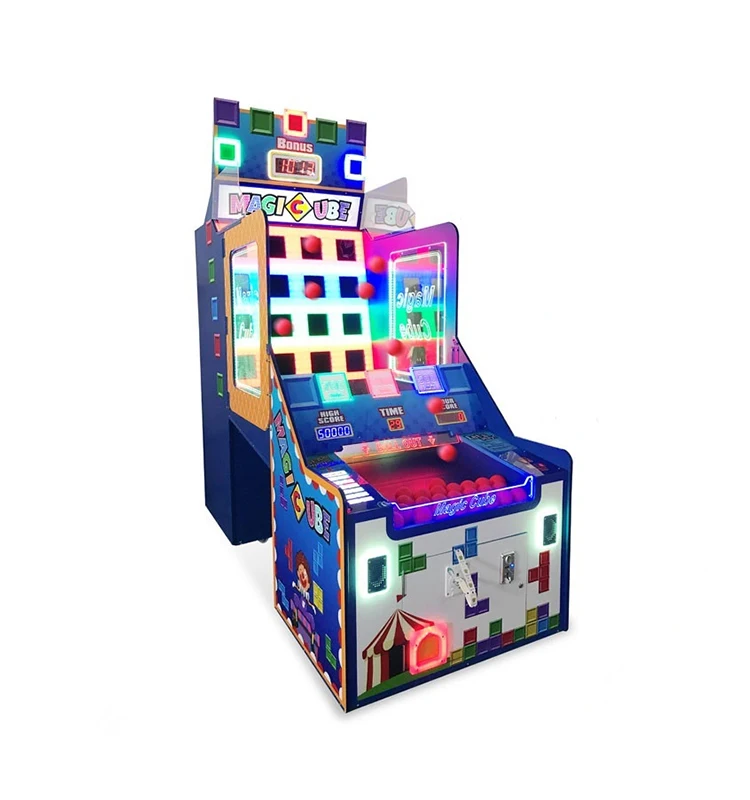 Magic Cube New Arrival Coin Operated Ticket Redemption Arcade Games Machines for Sale Throw Ball
