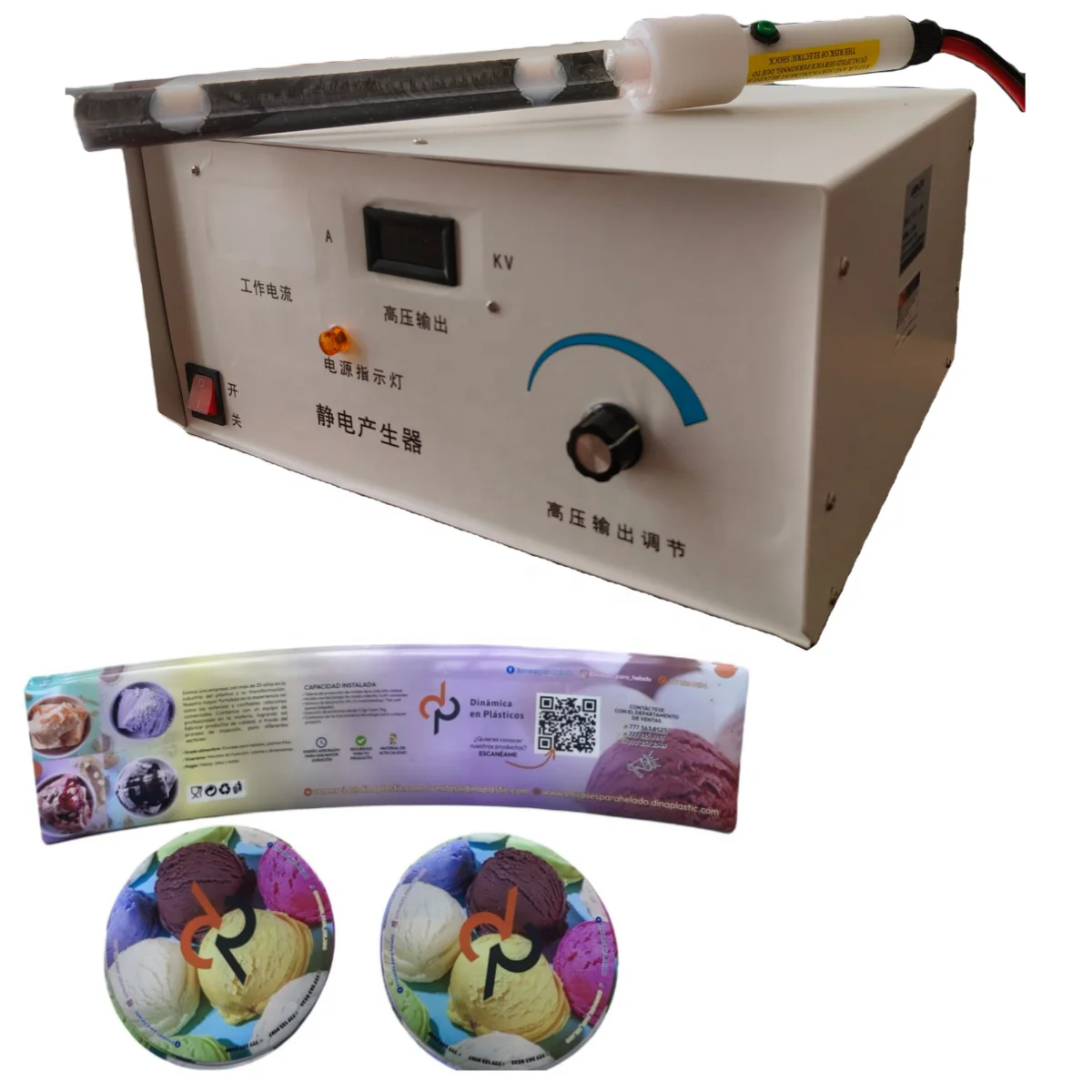 In Mold Label  Injection Molding  Label  Static Charger Generator Electrostatic Generator