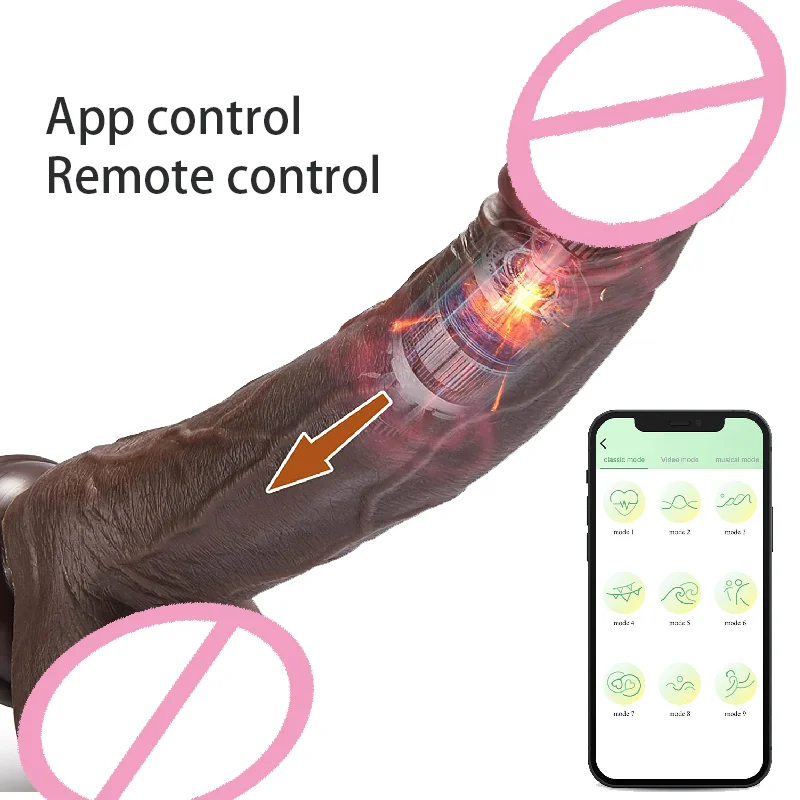 HOT APP Remote Control Masturbation Huge Dildo Realistic  Big Penis 12 Inch With Suction Cup Sex Toys for Woman