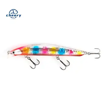 CHEERY Wholesale Cross-Border Live Bait Minnow Stainless Steel Dead-Float System Glitter 14cm/32g Saltwater Fishing Tackle – Minnow – view 2