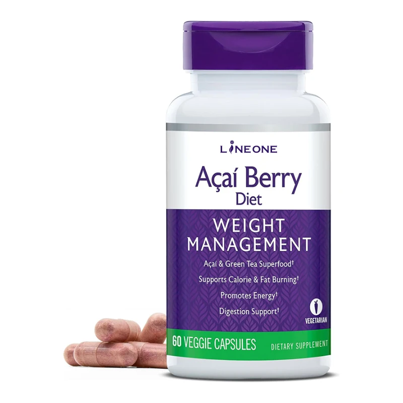 Pure Acai Berry Extract 500Mg 1000Mg Supplement Beauty Products Antioxidant Acai Berry Capsule factory