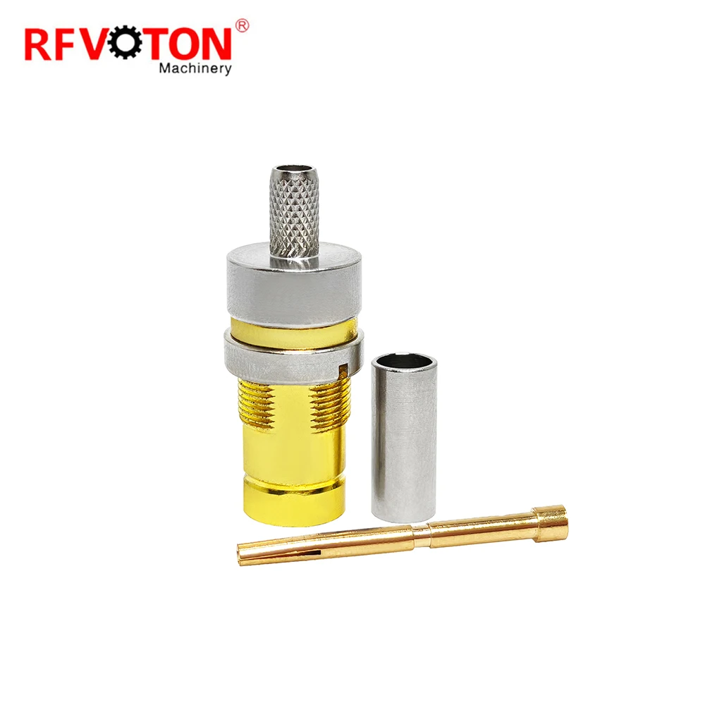 Factory Supply 1.6-5.6 Female Jack Bulkhead 1.6/5.6 L9 for FLex3 Cable Rf Coaxial Connector Converter Connecteur (rf) Coax Rohs