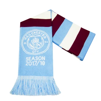 Wholesale Custom World Soccer Cup Football Team Clubs Scarf Double Sided Knitted Acrylic Fan Scarf England Football Scarf