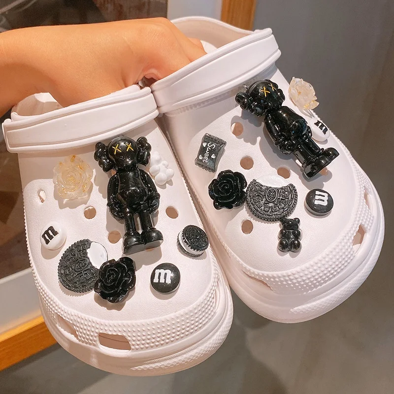 Shoes, Kaws Style Mixed Croc Charms