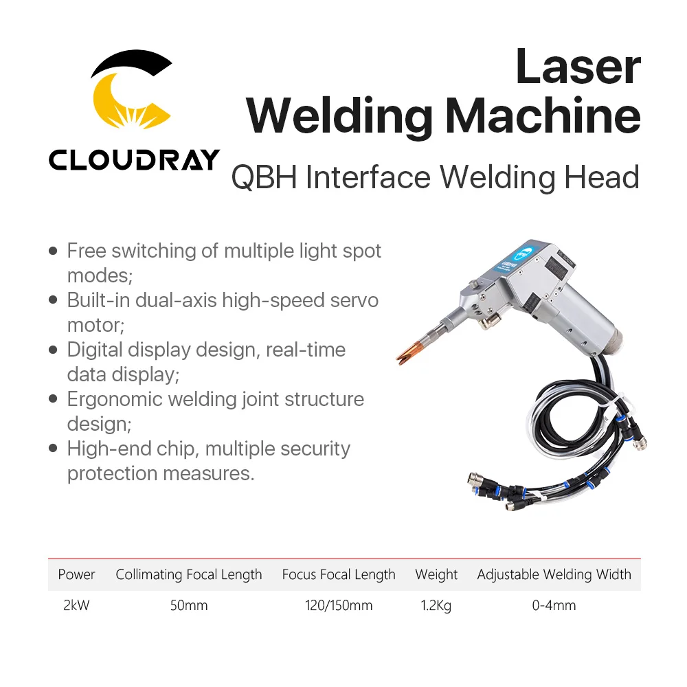 Cloudray Laser Welder Handheld Welding Machine Raycus 1.5kw 2kw Water