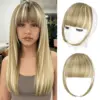 French bangs-light blonde mix-bleach blonde