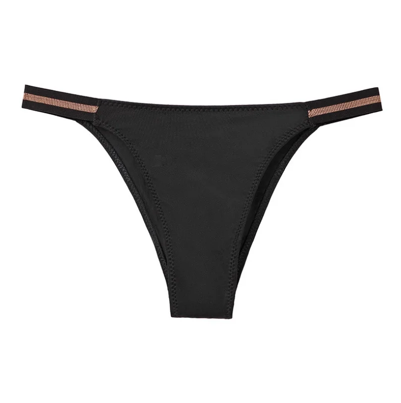 Womens Underwear Sexy Lingerie Panties Strap Elastic Girl Briefs Temptation Solid Color 4044