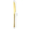 Cuchillo de mesa principal dorado