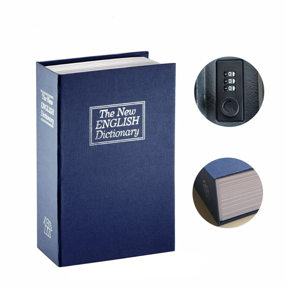 Wholesale Dictionary Book Safe with Combination Lock & Key Lcok Anti-theft  Secret Safe Box