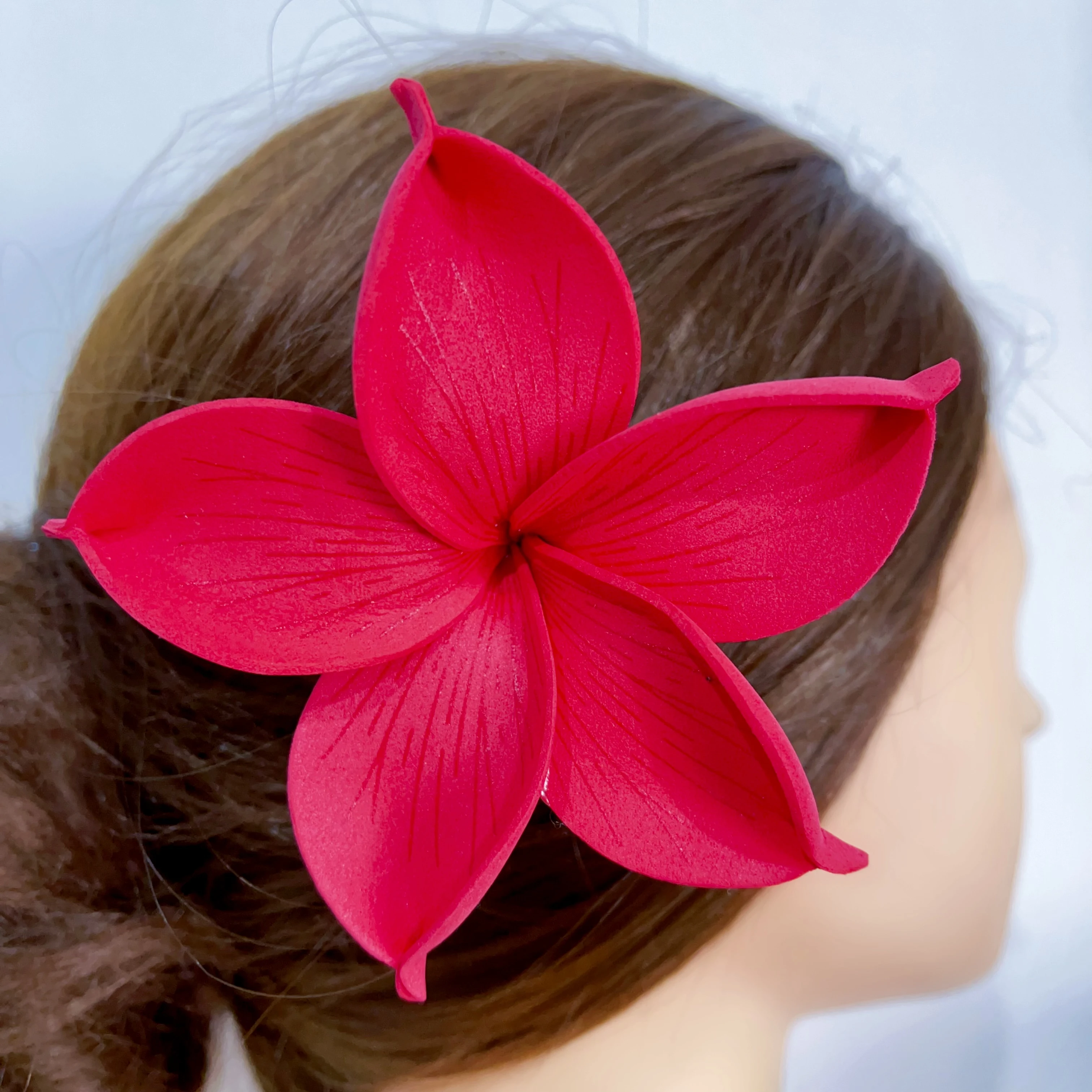 День Святого Валентина Эва Гавайский остров искусственная пена Плюмерия цветок уши аксессуары для волос выбор