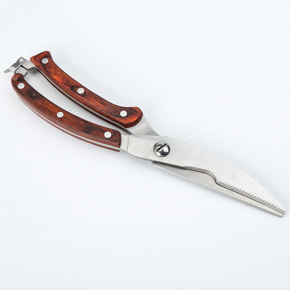 Spring Loaded Stainless Steel Scissors Heavy Duty Kitchen Scissors Poultry and Bone Shears