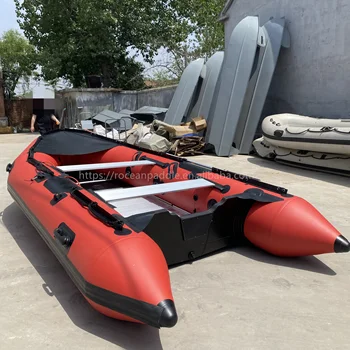 Hot Sale Catamaran Semi Rigid Inflatable Boat Inflatable Fishing Boat with Motor From China for Sale 4 Persons