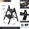 Modelo de soporte para flores negro de 2 niveles.