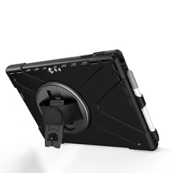 Силиконовый прочный чехол 12,3 дюйма из поликарбоната со слотом для ручки для Microsoft surface pro 4 5 6 7 с гибкой подставкой и ремешком