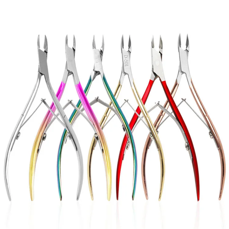 WELLFLYER Cleaner Cutter Nail Clipper Colorful Professional Cuticle Trimmer Stainless Steel Clipper Nail Nipper Tools Set